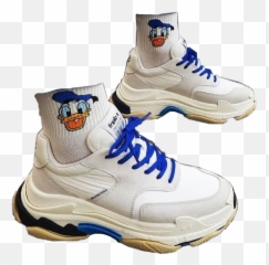 Clothes Shoes Aesthetic Socks - Chaussette Donald Duck Emoji,Emoji Outfit With Shoes