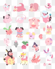 Pokemon Tattoo - Tiny Pink Emoji