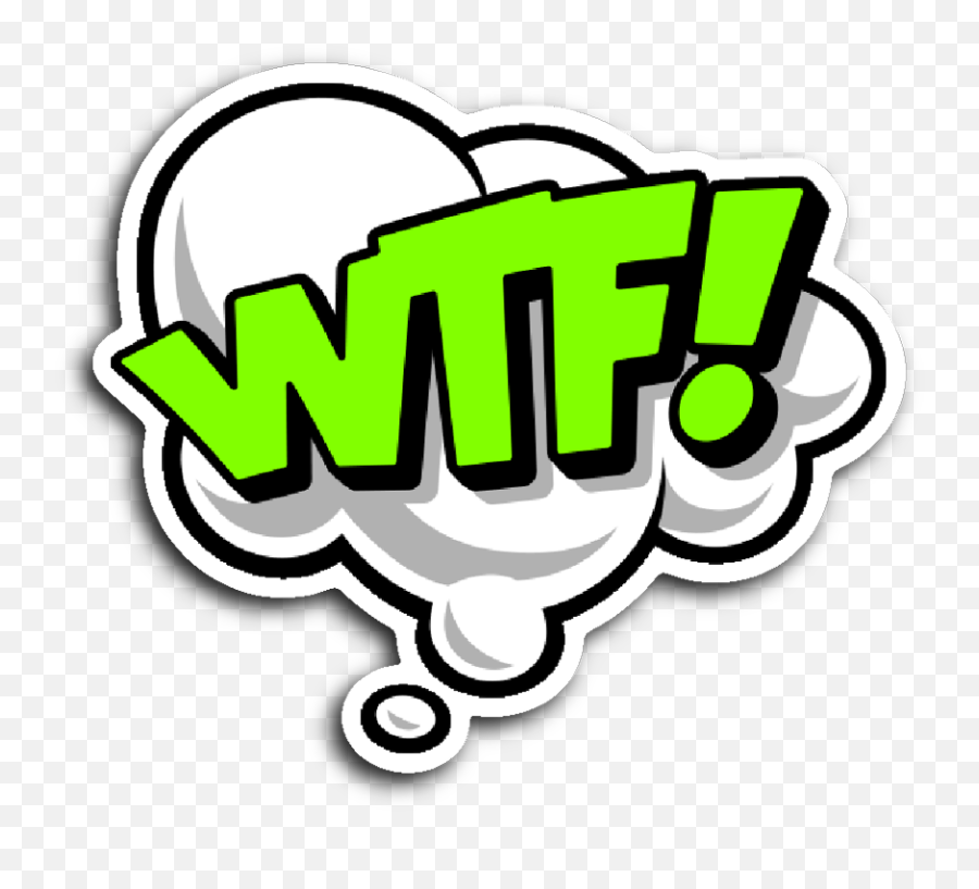 Comic Text Bubble Wtf Freetoedit - Wtf Speech Bubble Png Emoji,Wtf Emoji Text