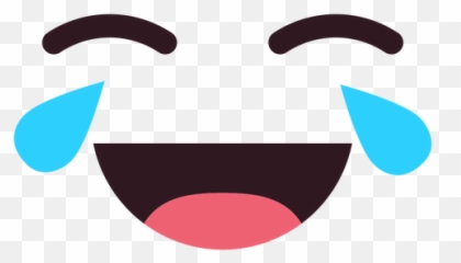 Simple Crying Laughing Emoticon Face - Crying Laughing Emoji Svg,Crying Emoticon