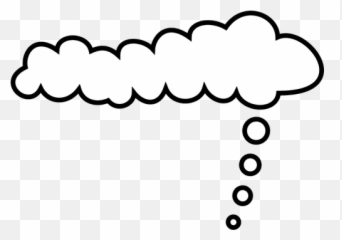 Thinking Bubble Vector Illustration - Comic Cloud Emoji