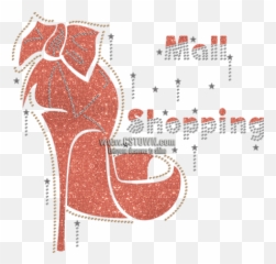Shopping Mail Fashion Queen High Heel Motif Heat Transfer - Indian Elephant Emoji,High Heel Emoji