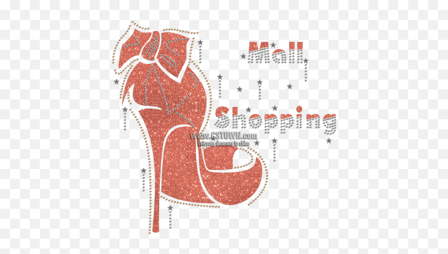 Shopping Mail Fashion Queen High Heel Motif Heat Transfer - Indian Elephant Emoji,High Heel Emoji