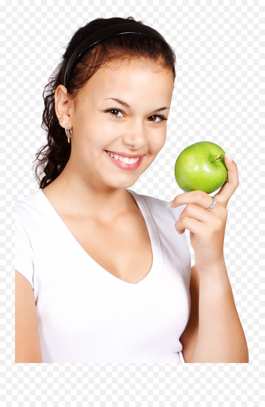 Woman Apple - Girl Holding Apple Png Emoji,Apple Emoji Girl