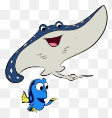 Stingray Finding Nemo Clipart - Dory And Mr Ray Emoji,Stingray Emoji