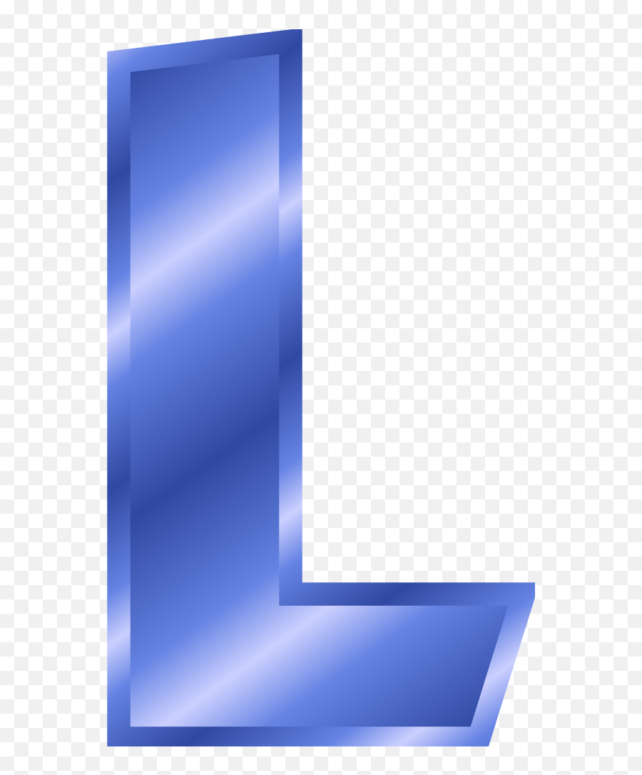 Blue Letter L Clipart - Letter L Blue Clipart Emoji,Blue Letters Emoji