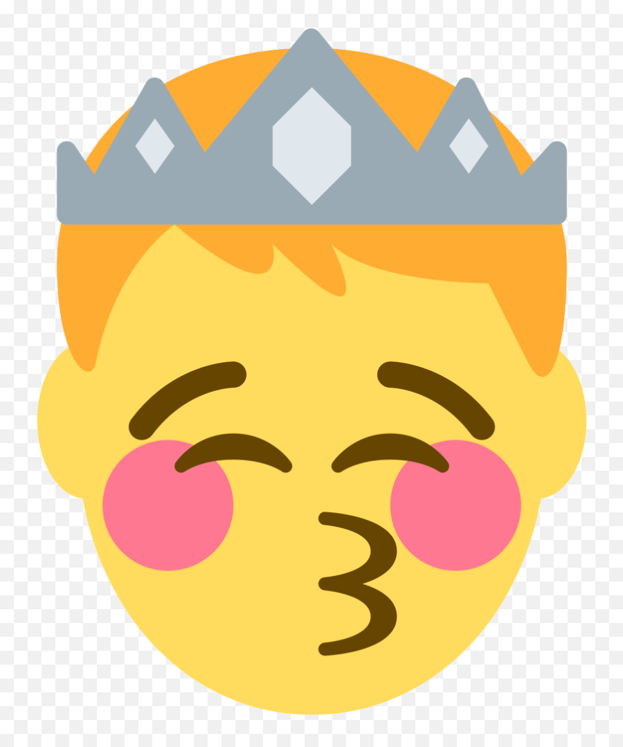 Emoji Face Mashup Bot On Twitter Prince Kissing - Happy,Kissy Face Emoji