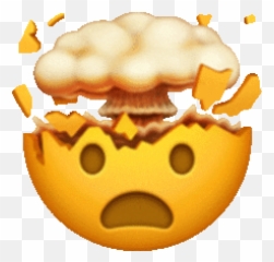 Animated Emoji Omg Sticker - Mind Blown Transparent