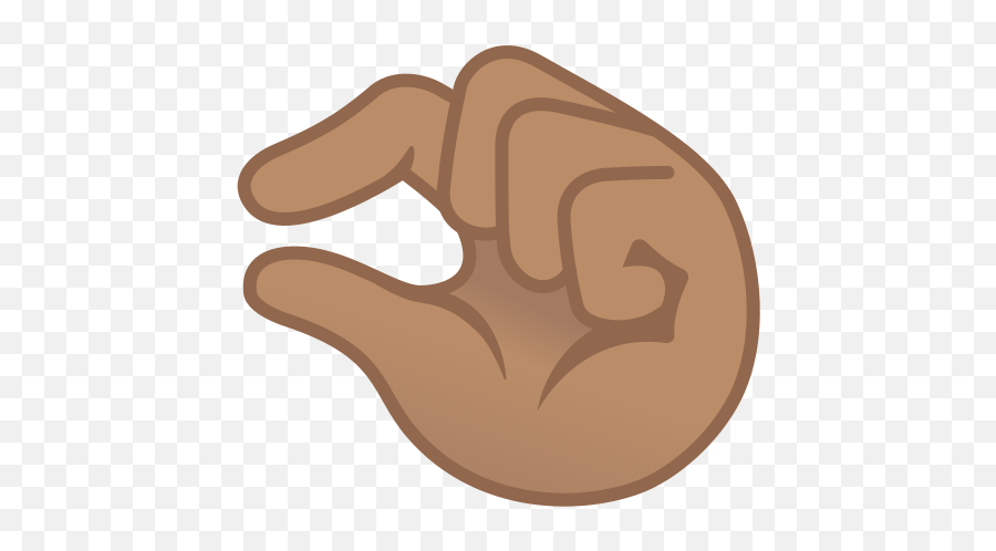 Medium Skin Tone Emoji - Illustration,Pinching Hand Emoji