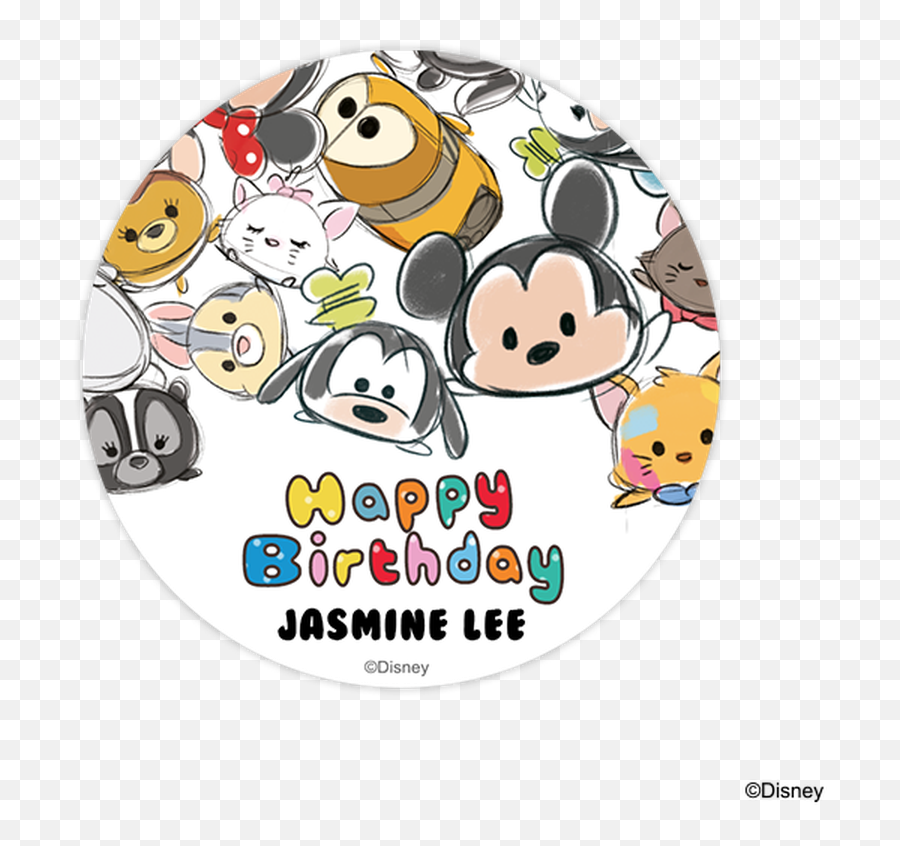 Tsum Tsum Sticker Png - Happy Emoji,Disney Emoji Stickers