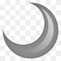 Moon Emoji Grey Greymoon Sticker - Solid