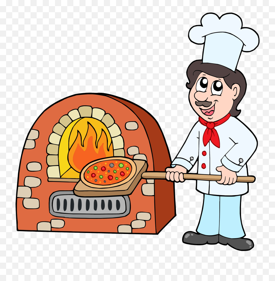 Picture Transparent Download Pizza Baking Chef Transprent - Baking In The Oven Clipart Emoji,Transparent Pizza Emoji