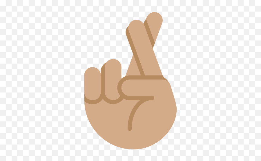 Medium Skin Tone Emoji - Emoticon Dita Incrociate,Fingers Crossed Emoji Iphone