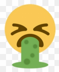 Disgusted Emoji Smile - Vomit Png