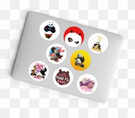 Kung Fu Panda Glueless Laptop Stickers Emoji,Kung Fu Emoji