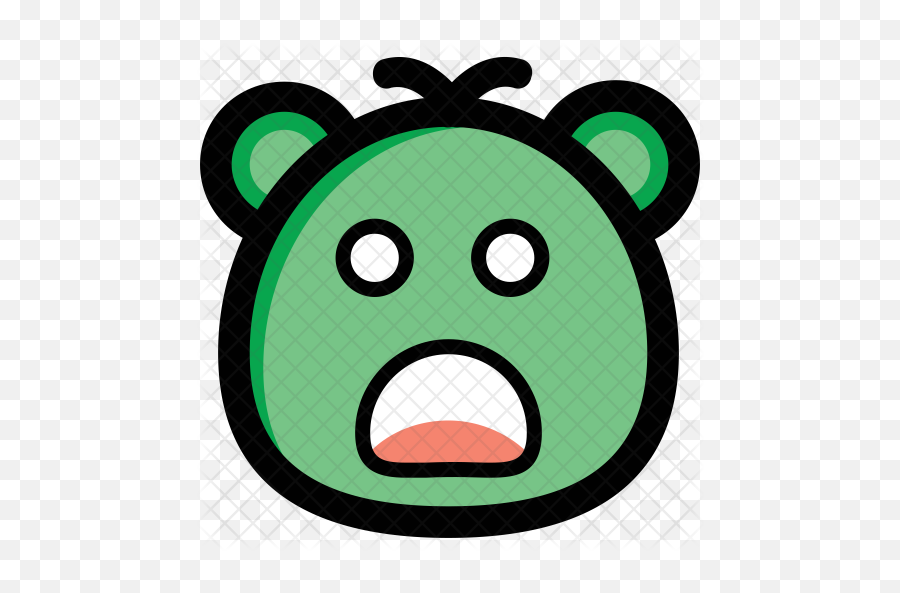 Teddy Bear Icon Of Colored Outline - Clip Art Emoji,Teddy Bear Emoticon