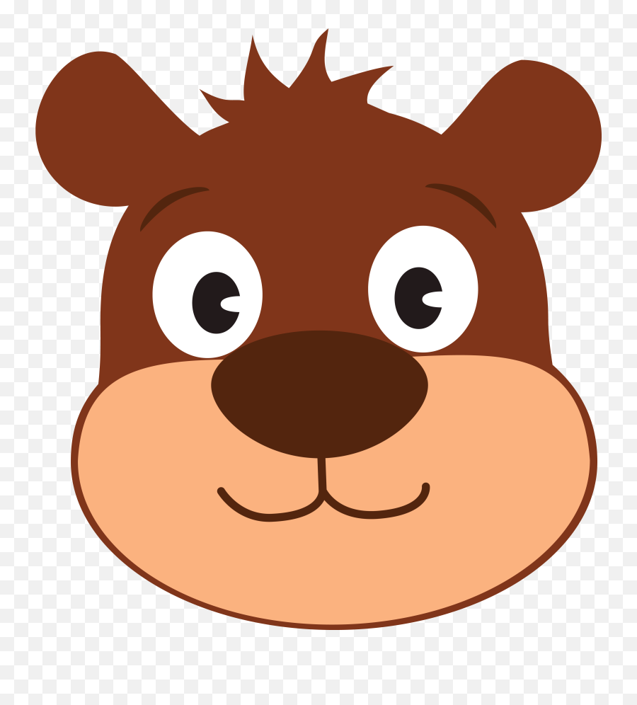 43202 Face Free Clipart - Bear Cartoon Emoji,Face Slap Emoji