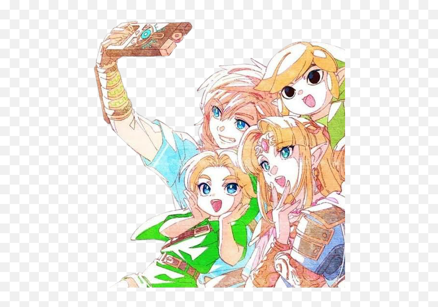 Link Zelda Younglink Toonlink Sheik Tloz Selfie Thelege - Wind Waker Link Fan Art Emoji,Zelda Emoji