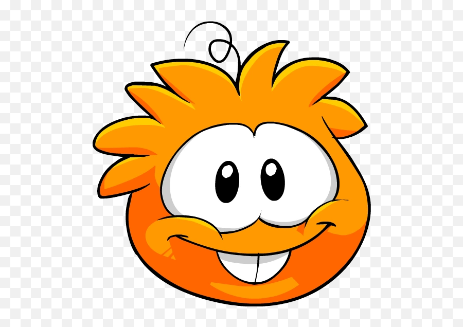 Orange Puffle Club Penguin Wiki Fandom - Orange Puffle Club Penguin Emoji,Zany Face Emoji