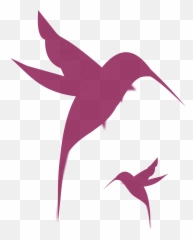 Hummingbird Clipart Pink Hummingbird - Simple Hummingbird Tattoo Emoji,Hummingbird Emoji