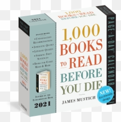 1000 Books to Read Before You Die Page - ADay Calendar 2021 Cover Emoji
