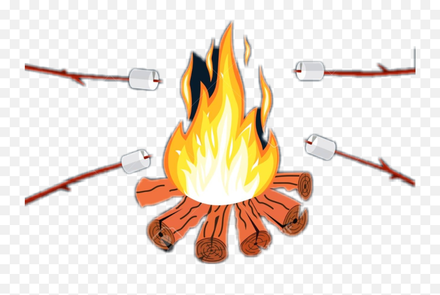 Bonfire Marshmallows - Sticker By Katherine Marshmallows Over Fire Clipart Emoji,Bonfire Emoji