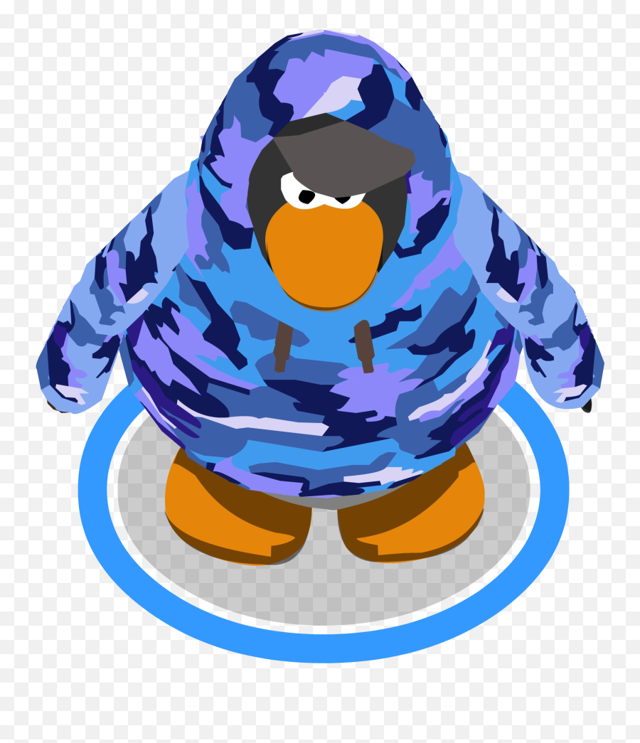 Blue Hip Hop Hoodie Club Penguin Wiki Fandom - Penguin Emoji,Hip Hop Emojis