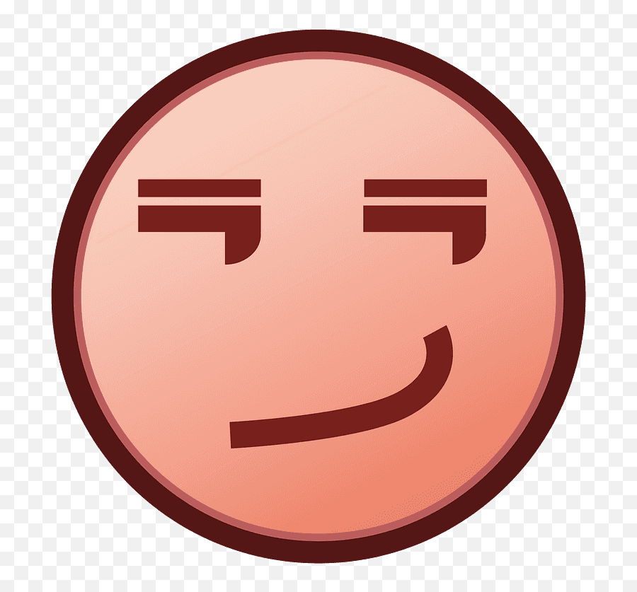 Smirking Face Emoji Clipart Free Download Transparent Png - Emoji,Neutral Face Emoji