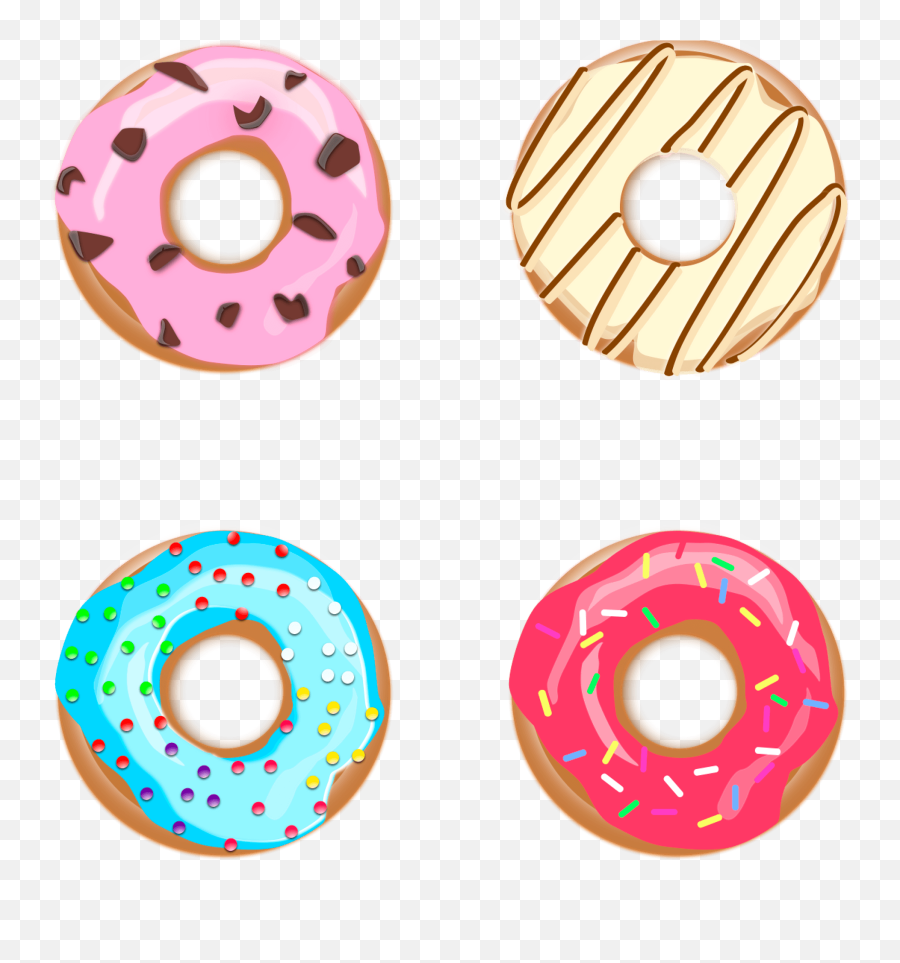 Donuts Clipart - Girly Emoji,Doughnut Emoji