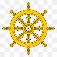 Buddhism Logo - LogoDix Buddhist Symbol Wheel Of Dharma Emoji