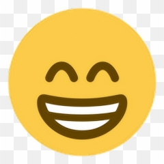 Smile Laugh Happy Teeth Emoji Sticker - Discord Grin Png
