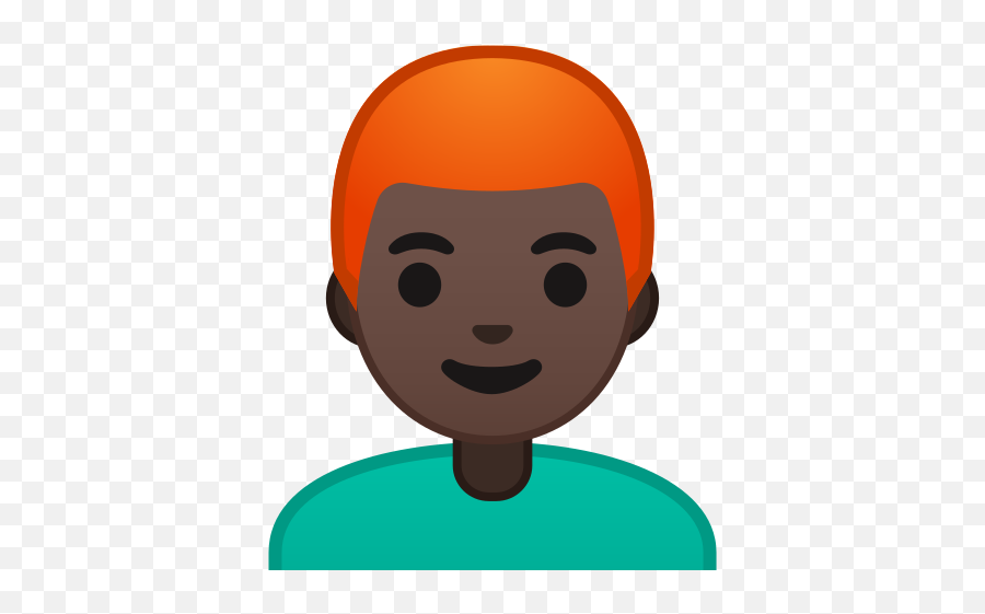 Dark Skin Tone Red Hair Emoji - Cartoon Raising Hand,Red Hair Emoji
