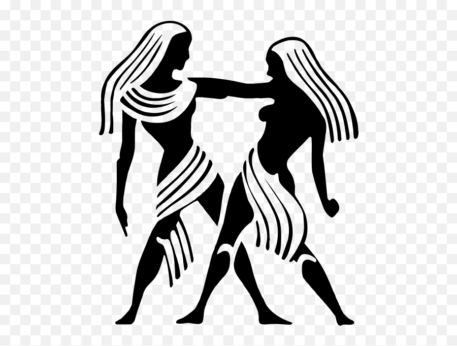 Gemini Silhouette - Gemini Png Emoji,Dancing Twins Emoji