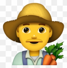 Farmer Emoji - Farmer Emoji Png,Man Emoji