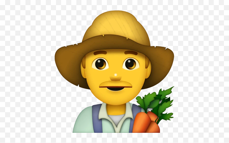 Farmer Emoji - Farmer Emoji Png,Man Emoji
