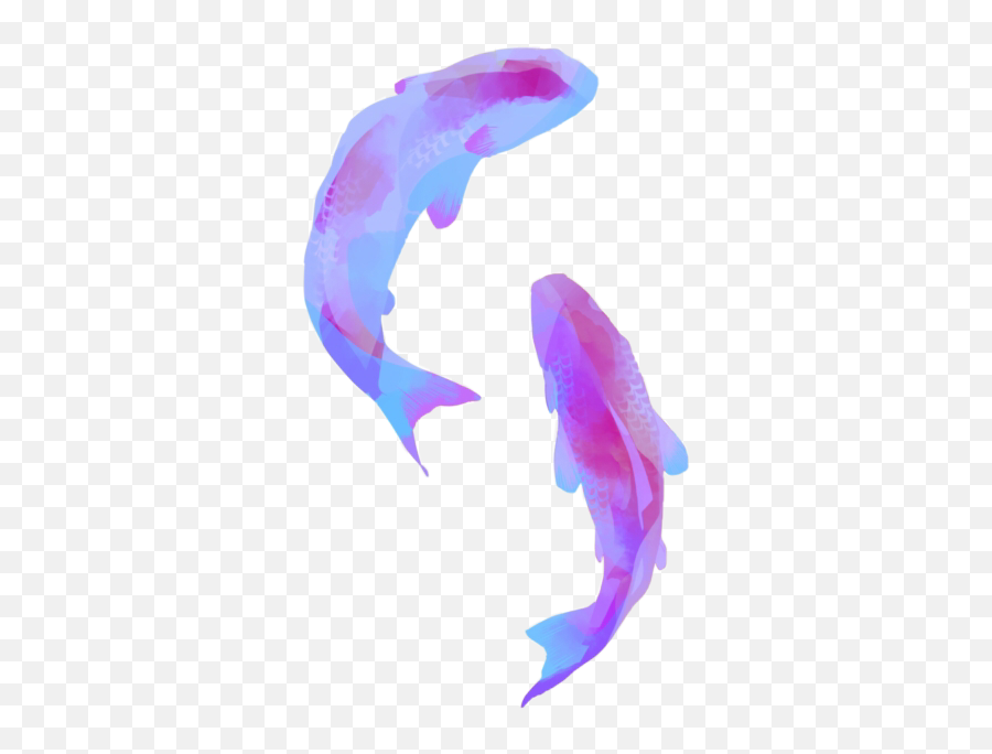 Fish Pisces Watercolor Freetoedit - Vaporwave Transparent Background Aesthetic Emoji,Pisces Emoji