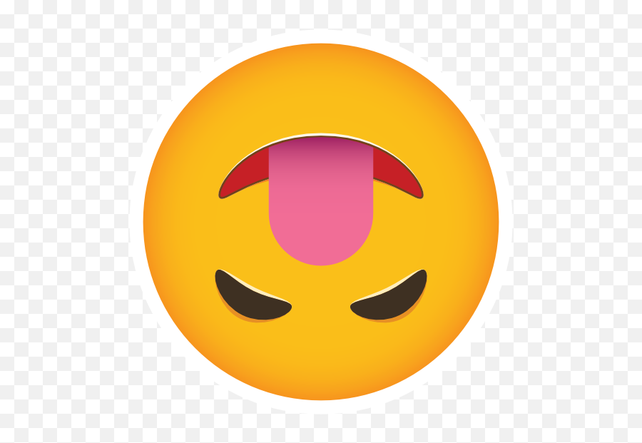 Phone Emoji Sticker Upside Down Tongue Out - Smiley,Upside Down Emoji