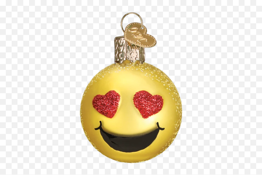 Mini Emoji Ornament Set - Christmas Ornament,Hearts In Eyes Emoji