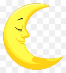 Pin - Clip Art Yellow Moon Emoji,Crescent Moon Emoticon