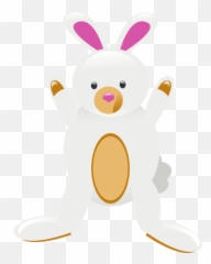 Vector Drawing Of A Bunny Toy Emoji