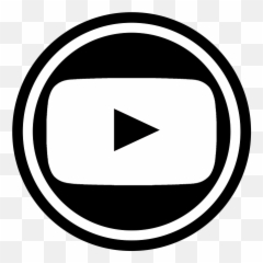 Youtube Logo Icon Social - Round Black Emoji