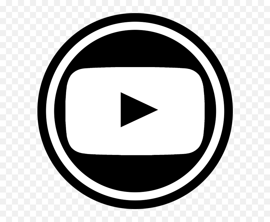 Youtube Logo Icon Social - Round Black Youtube Logo Emoji,How To Type Emojis On Youtube