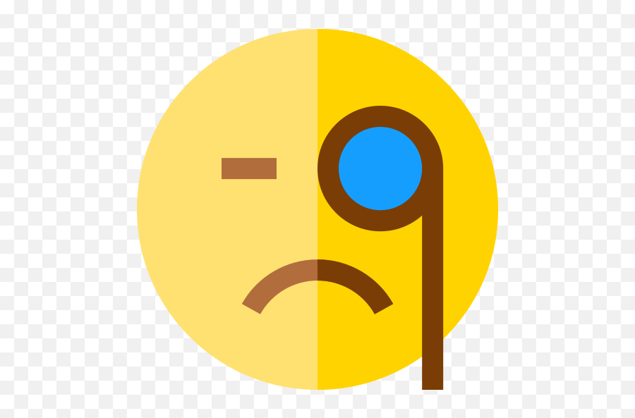 Monocle - Circle Emoji,Monocle Emoticon