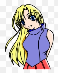Cheerleader Girl Cartoon Blond Teen - Gambar Wanita Kartun Png Emoji