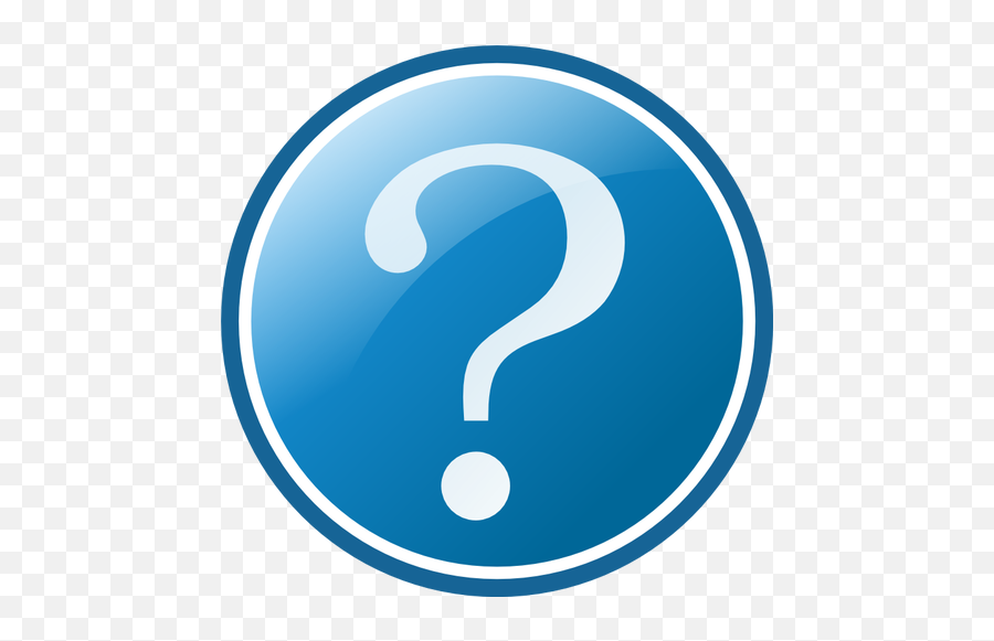 Button With Question Mark Vector Image - Question Mark Circle Clipart Emoji,How To Get Emojis On Windows