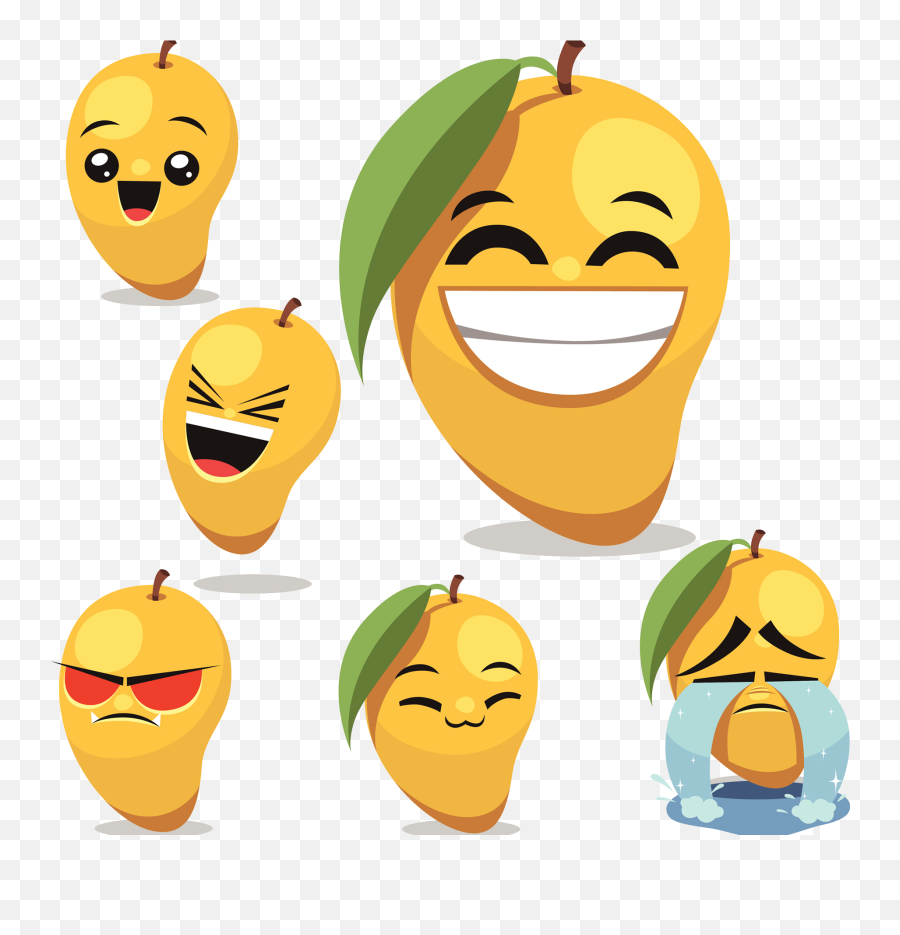 Mango Mangoes Freetoedit - Cartoon Mango Vector Emoji,Mango Emoticon