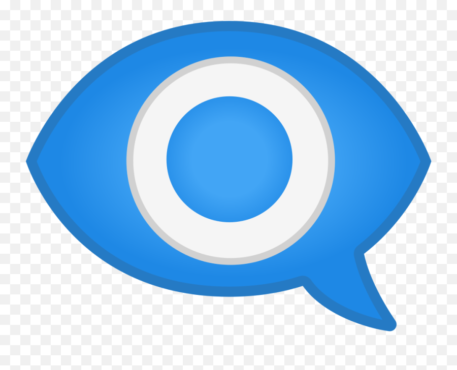 Eye In Speech Bubble Icon - Speech Balloon Emoji,Afk Emoji