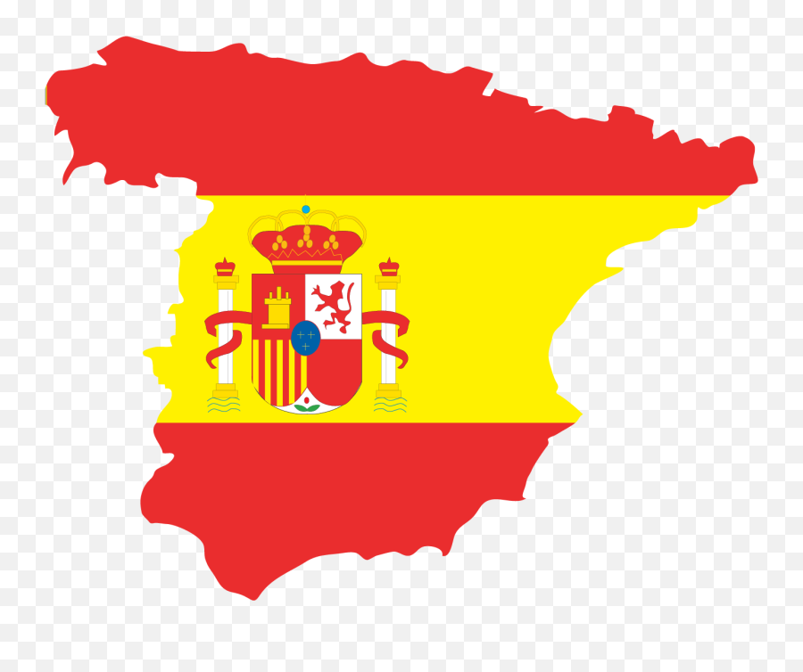 Transparent Spain Map Clipart - Spain Flag Emoji,Spain Flag Emoji