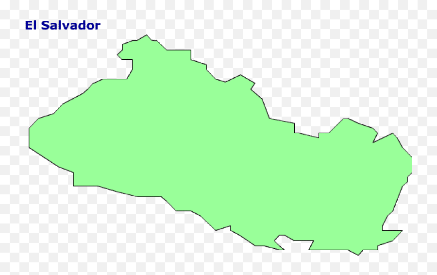 Map Of El Salvador Terrain Area And Outline Maps Of El - Outline Map Of El Salvador Emoji,El Salvador Emoji