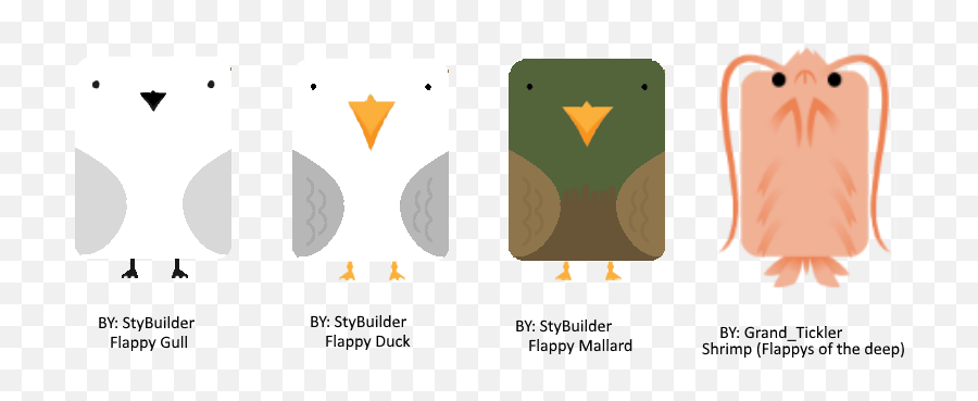 Artwork Flappy Replacements Deeeepioartworks - Flappy Ducks Deeeep Io Emoji,Seagull Emoji
